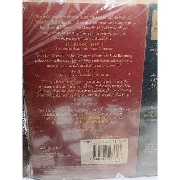 3) John C Maxwell Personal Growth Series Audiobook Cassettes - Picture 8 of 10